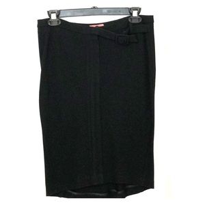 Vintage Kiltie stretch pencil skirt built-in belt